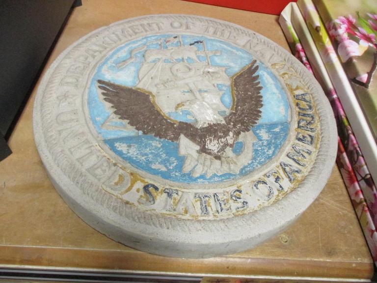 Auction Ohio Cement US Navy Garden Stone
