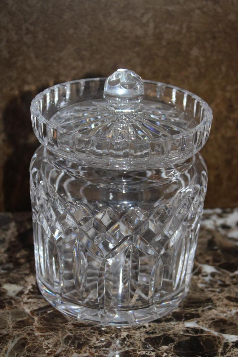 Auction Ohio Waterford Crystal Biscuit Jar