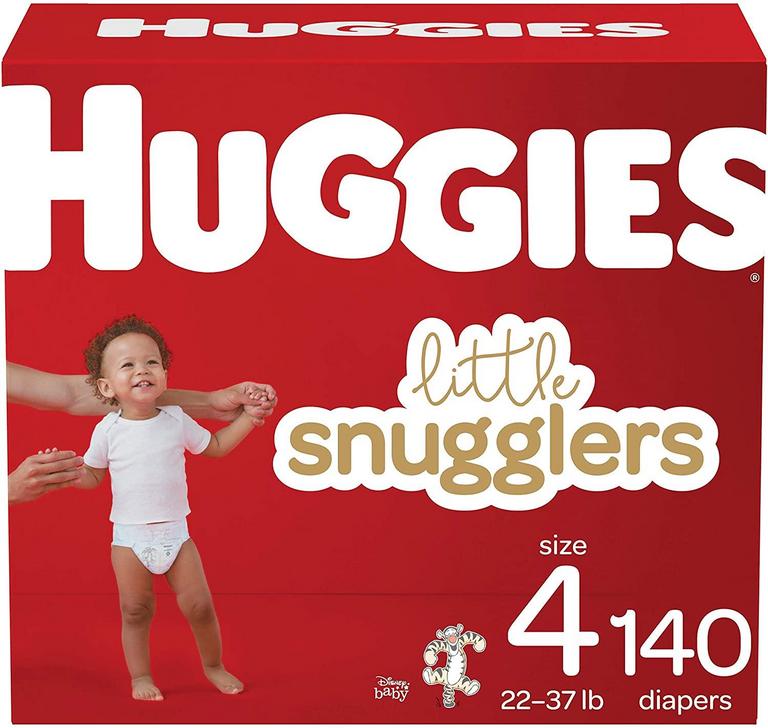 140 HUGGIES SZ 4 DIAPERS