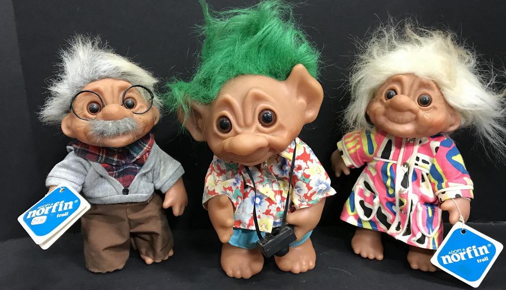 Thomas Dam Trio of 70's Trolls