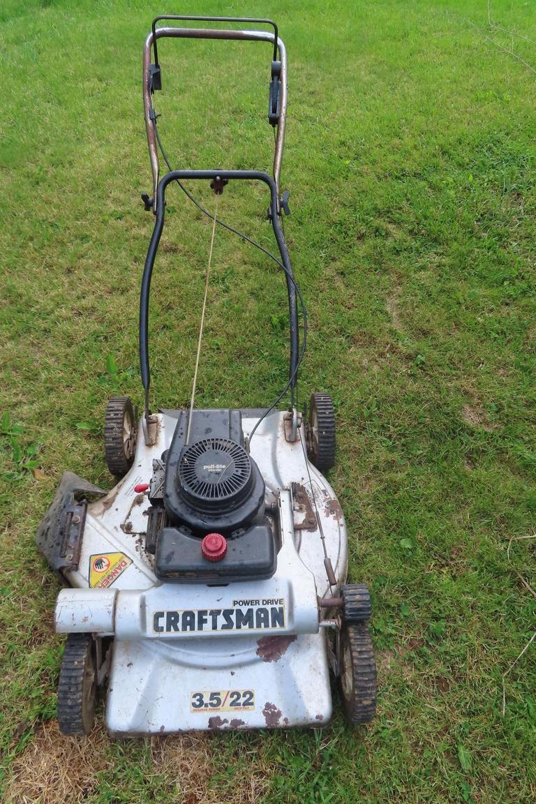 Old craftsman push online mower