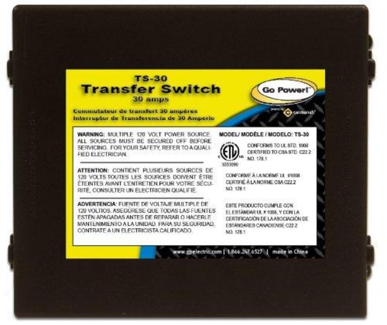 GO POWER TRANSFER SWITCH
