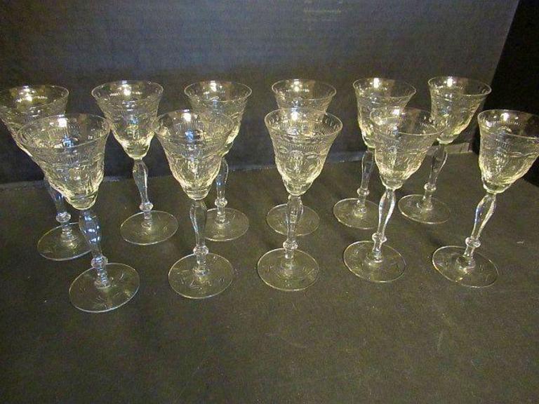 Auction Ohio Vintage Cordial Glasses