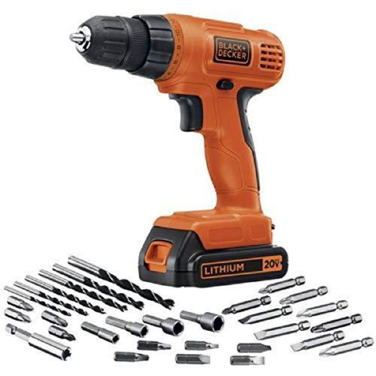 B&D 20V CORDLESS DRILL