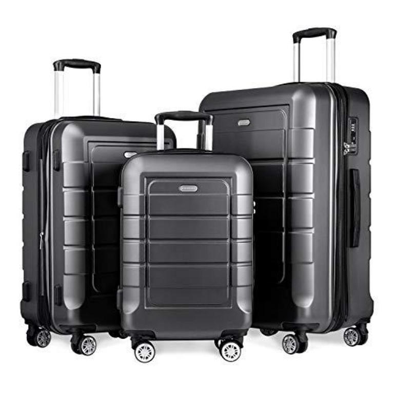 SHOWKOO 3-PC SUITCASE SET