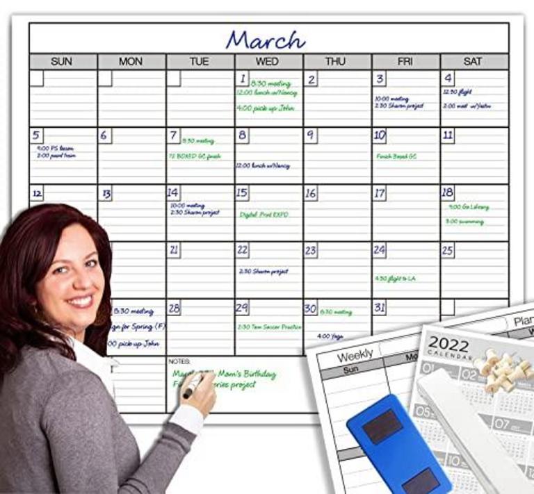 38X50'' DRY ERASE CALENDAR
