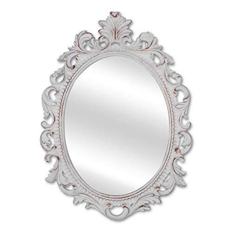 17'' OVAL MIRROR WHITE