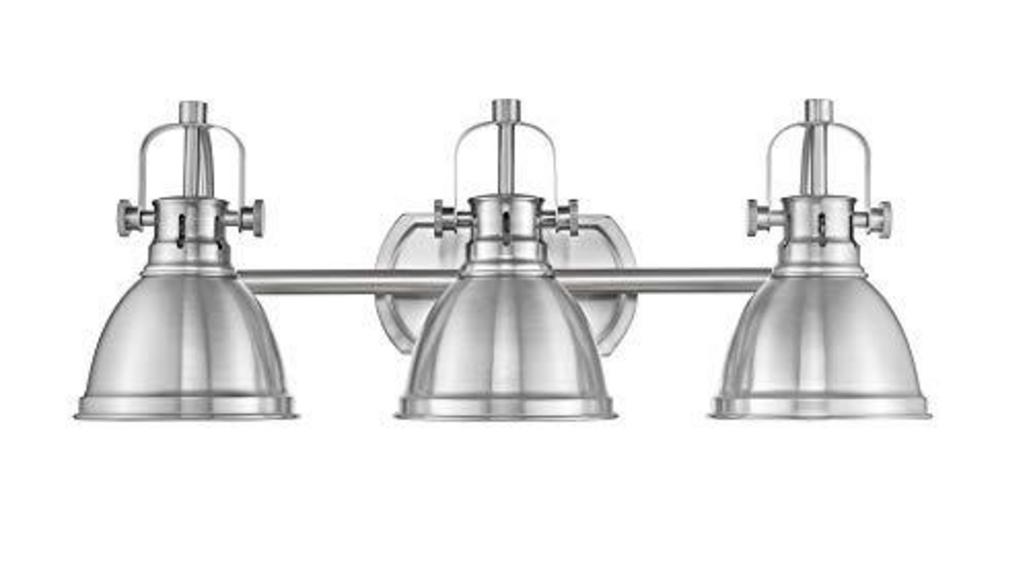 BRUSHED NICKLE 3 LIGHT FIXTURE
