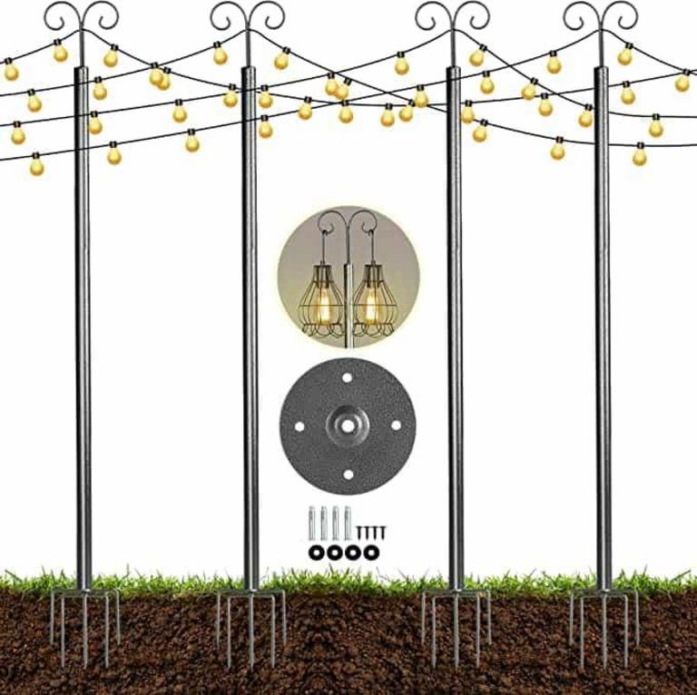 4 TORIEXON STRING LIGHT POLES