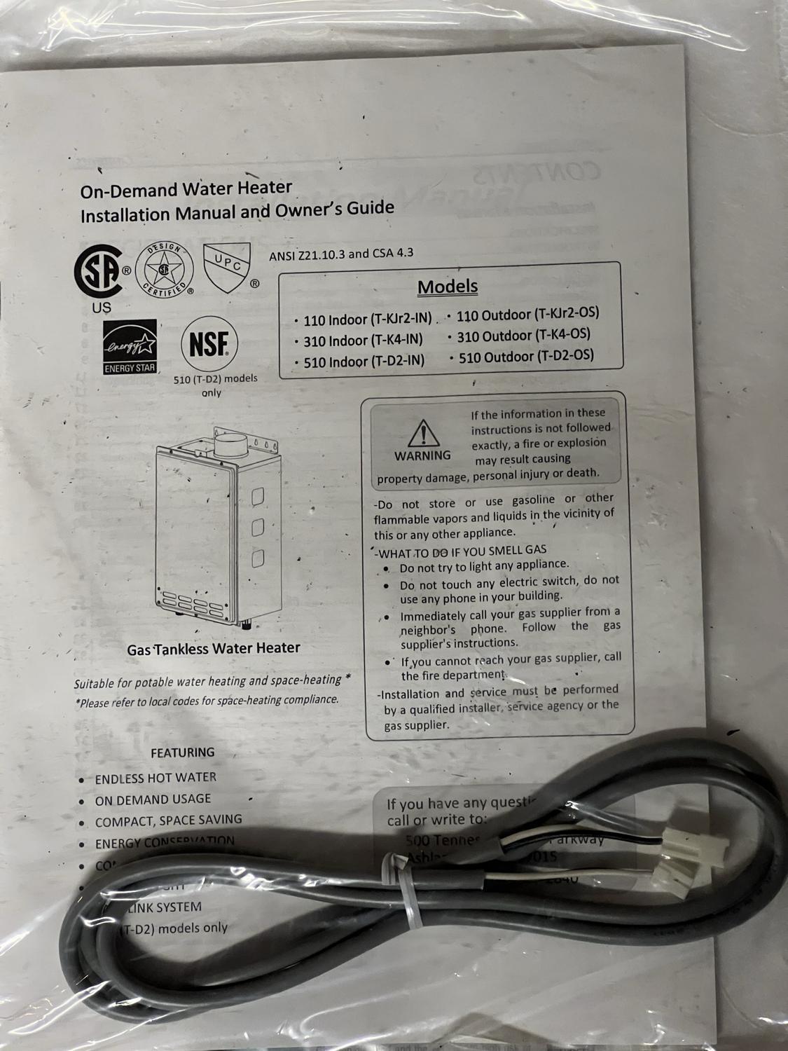 Auction Ohio | Tankless Water Heater