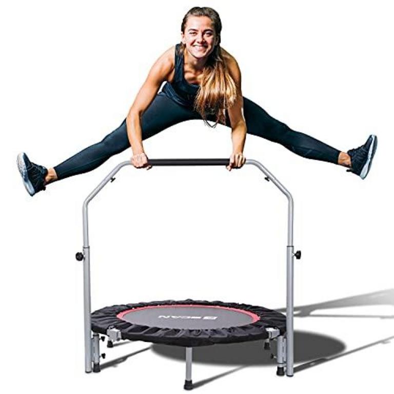 BLACK FOLDABLE MINI TRAMPOLINE