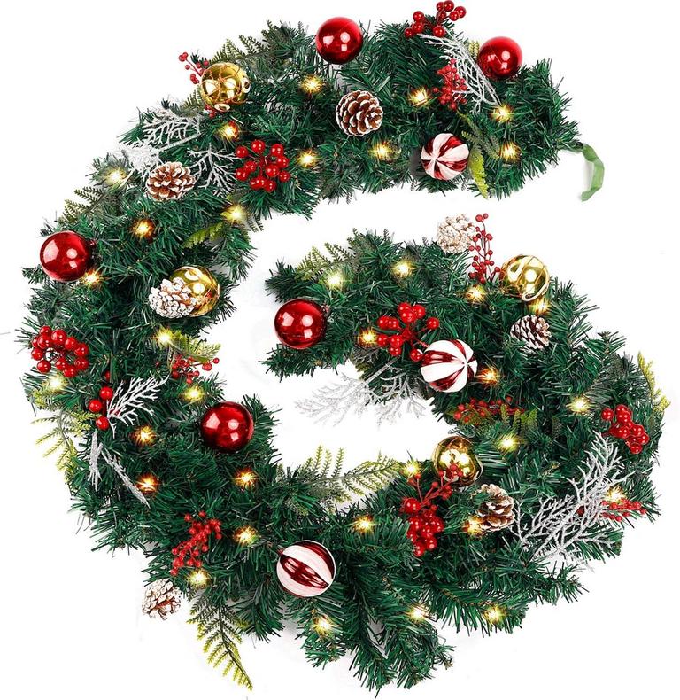 FUNARTY CHRISTMAS GARLAND, 6FT