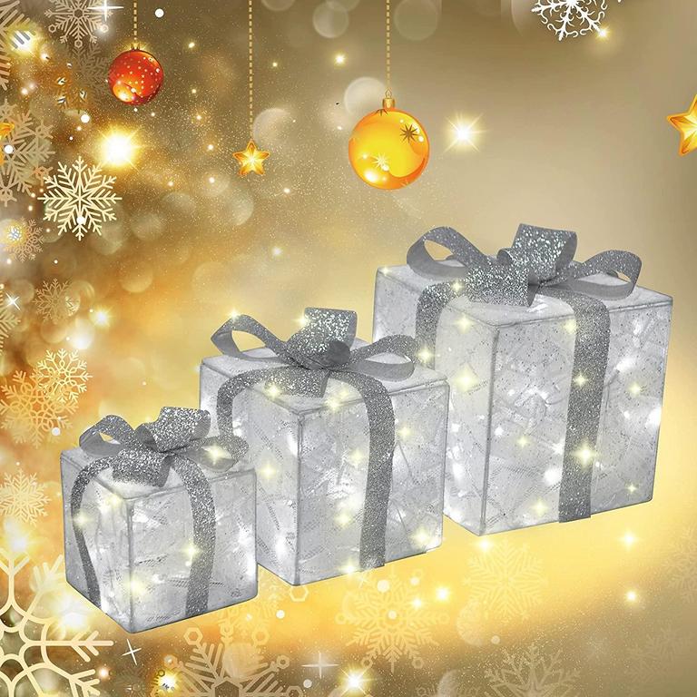 LED PRESENT DECOR SET