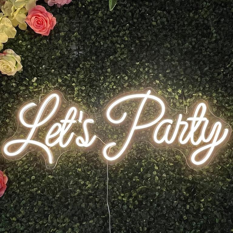 LETS PARTY LED NEON SIGN