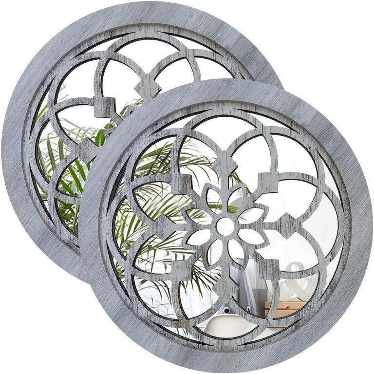 RUSTIC WALL MIRROR SET