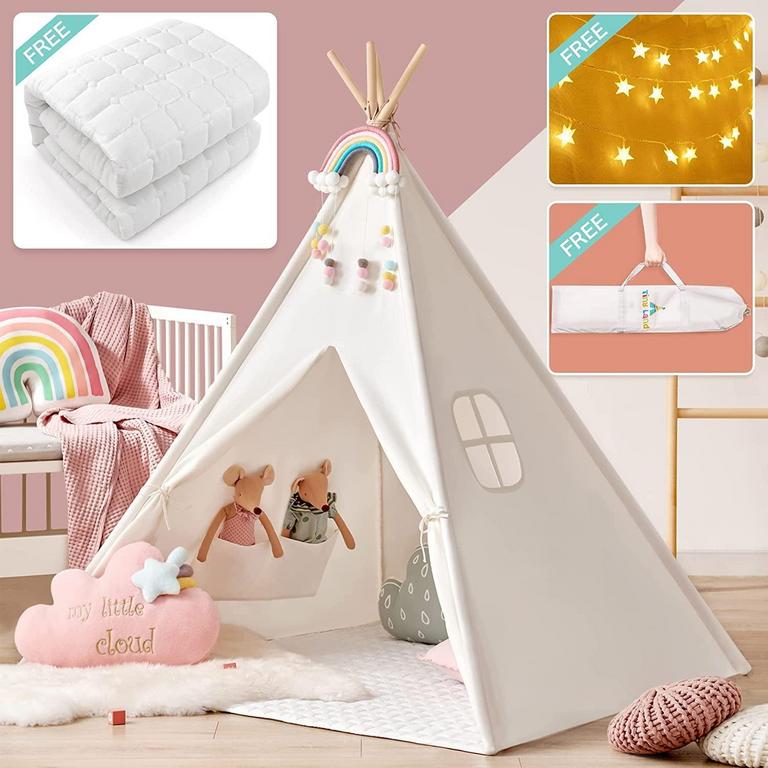 KIDS TEEPEE TENT WITH LIGHTS