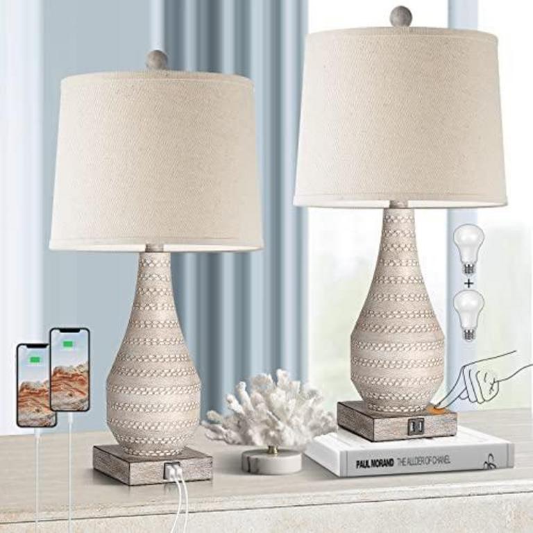 2 WIHTU 23" TABLE LAMPS