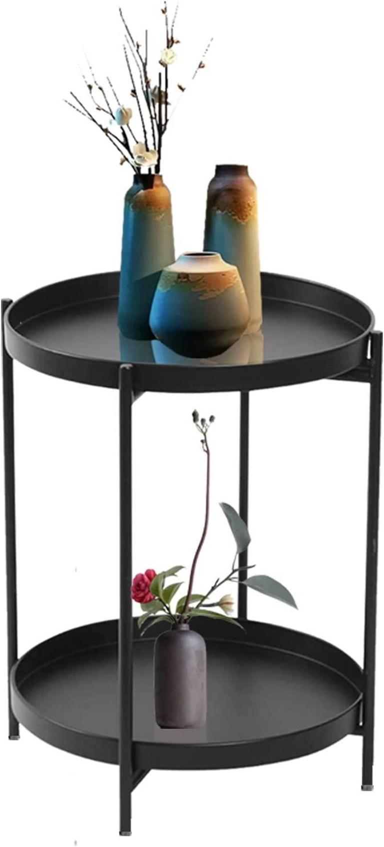 2-TIER ROUND END TABLE