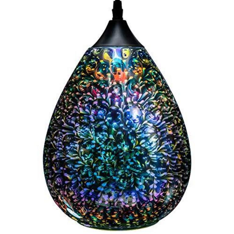 YISURO 3D GLASS PENDANT LIGHT
