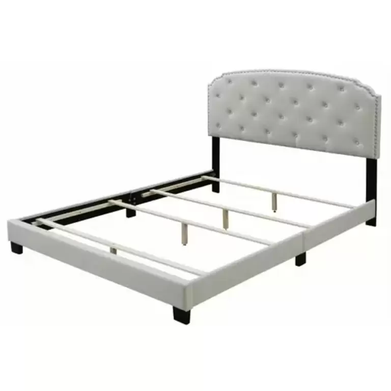 TUFTED LOW PROFILE BED FRAME
