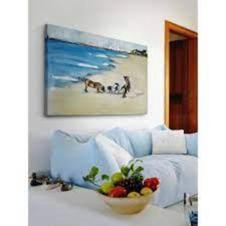 30''X45'' DOGS PLAY CANVAS