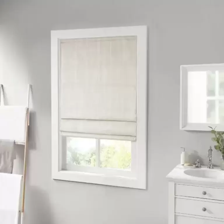 GALEN BASKET WEAVE ROMAN SHADE