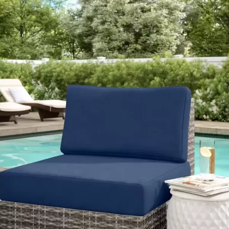 NAVY WATERBURY CUSHION COVER