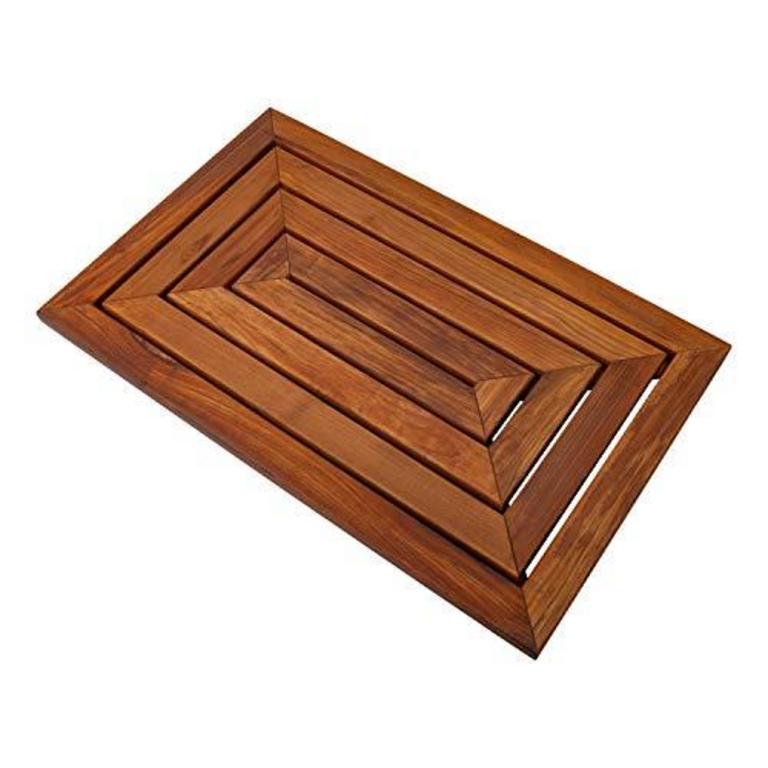 31.4"X19.6" WOODEN SHOWER MAT