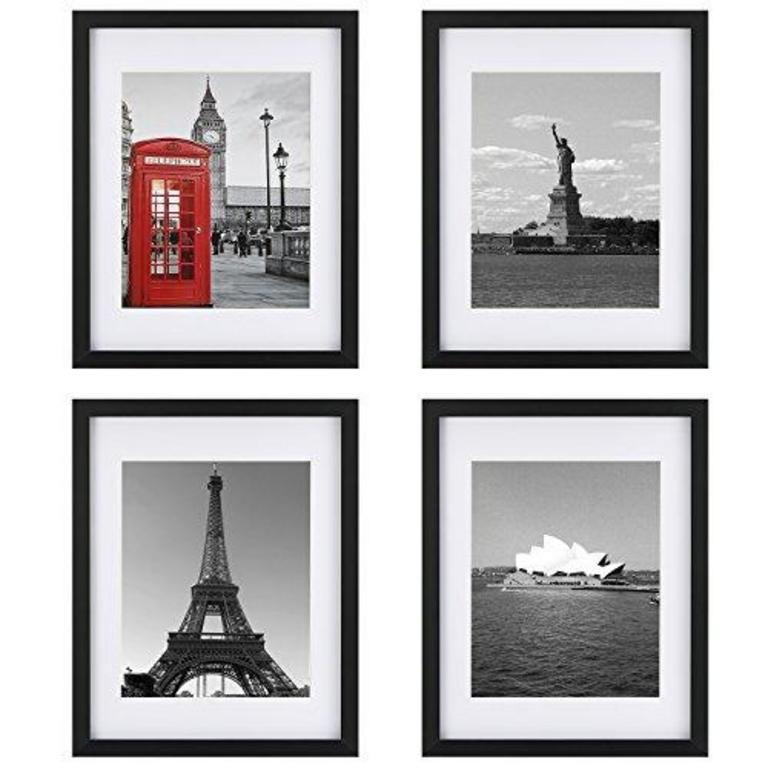 4 ONE WALL 11”X14” FRAMES