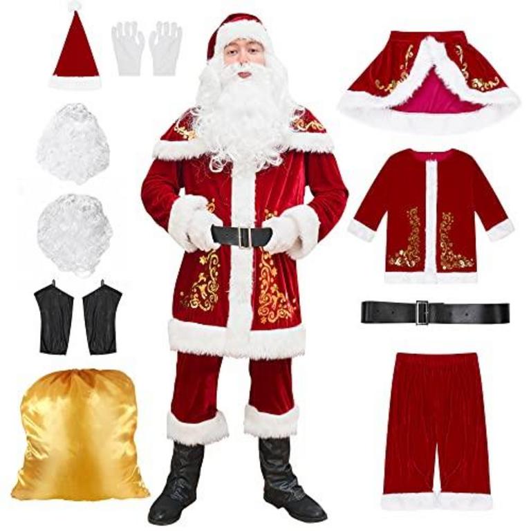 MEN'S MEDIUM SANTA CLAUSE SUIT