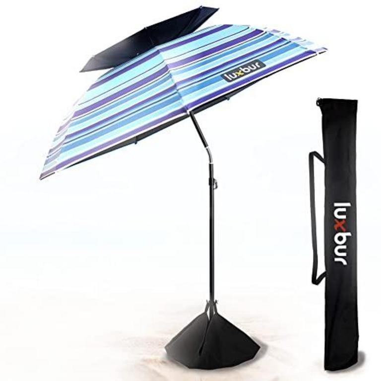 LUXBUR 7' BEACH UMBRELLA