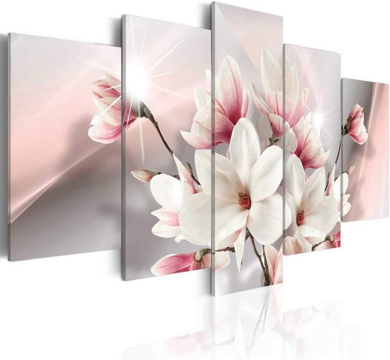 60X30" PINK FLOWER CANVAS SET