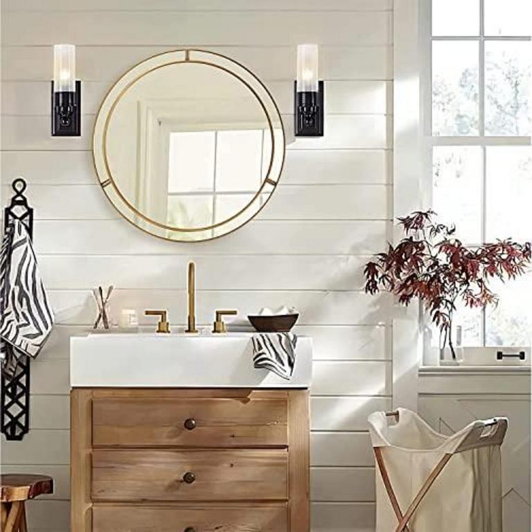 GLITZHOME 24''-DIA WALL MIRROR