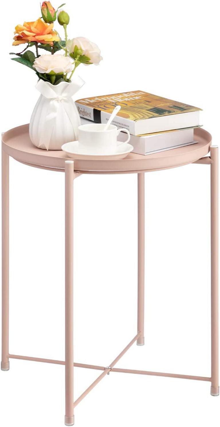 METAL END TABLE