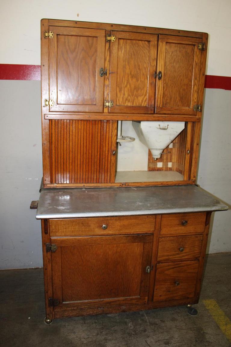 Metal hoosier clearance cabinet