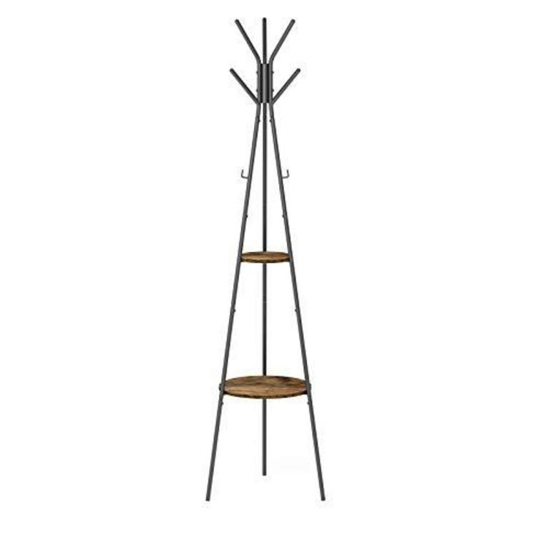 KIIMEEY 2 SHELF COAT RACK