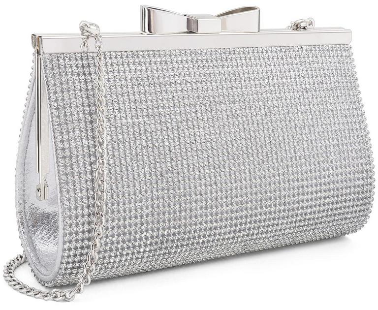 SUMNN SILVER EVENING BAG