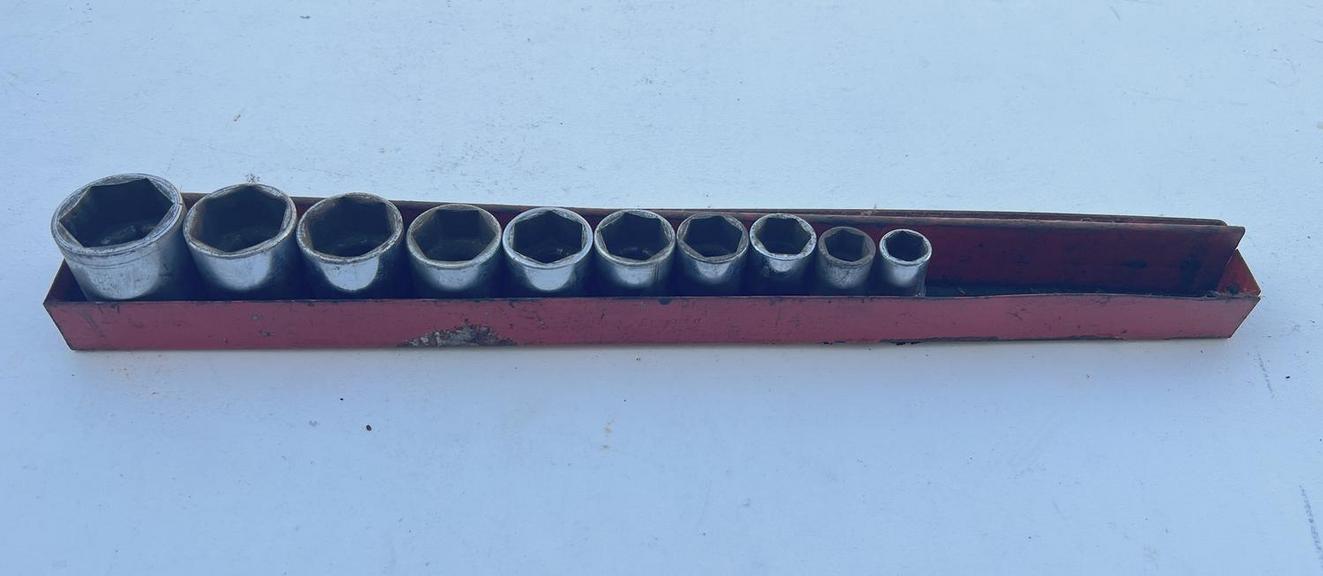 Auction Ohio Snap On Sockets & Rack