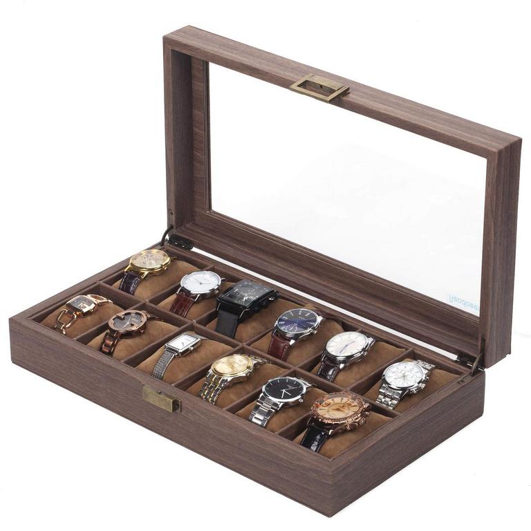 12 SLOT PU WATCH BOX