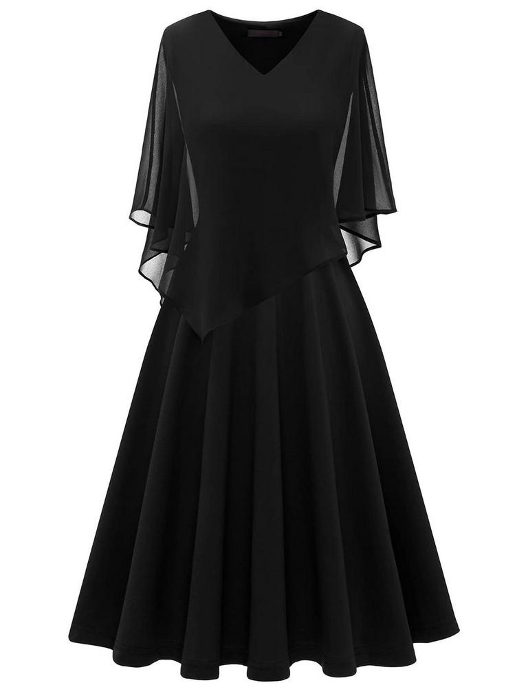 2XL CHIFFON OVERLAY DRESS
