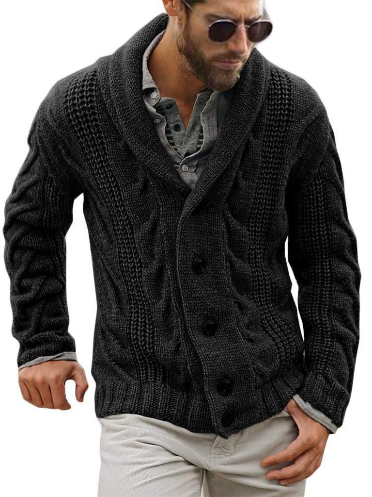 MEN'S SHAWL COLLAR CARDIGAN