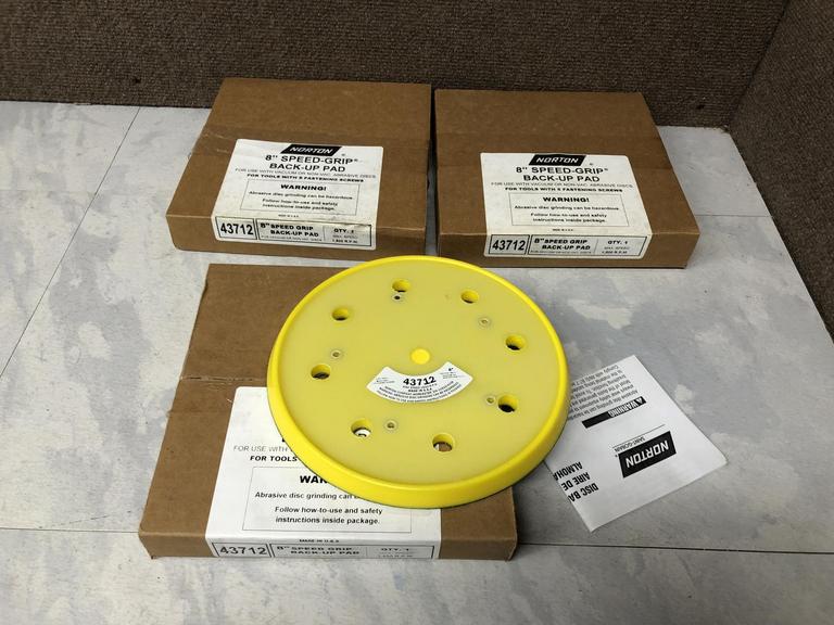 Auction Ohio Norton 8" BackUp Pads