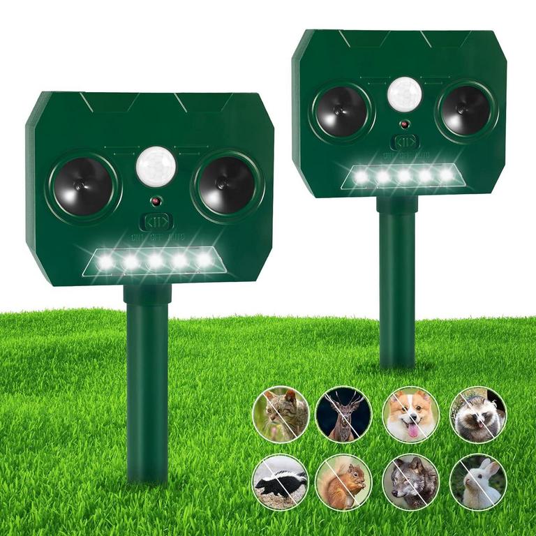 2 ULTASONIC ANIMAL REPELLERS