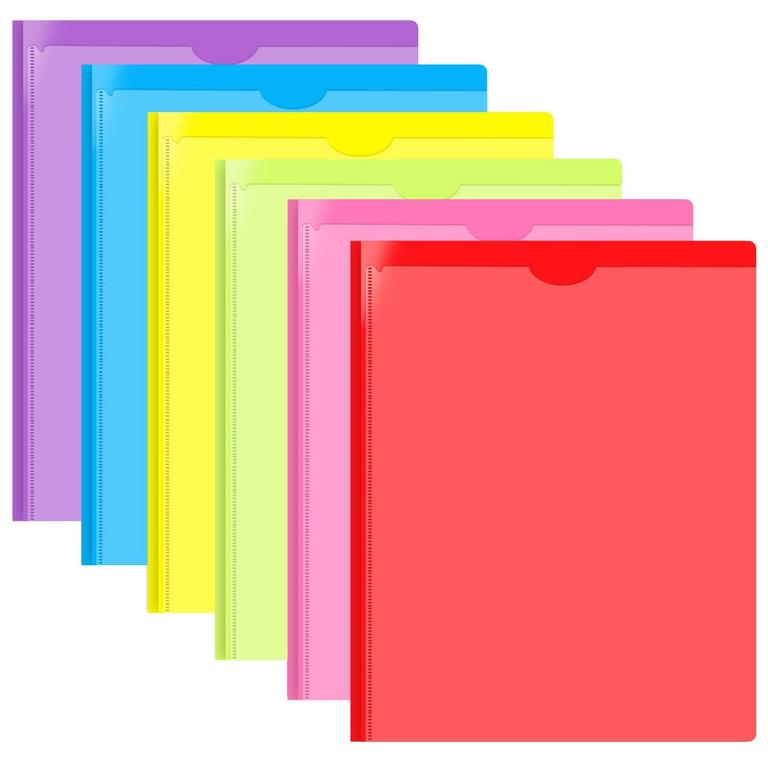 6 HD PLASTIC FOLDERS