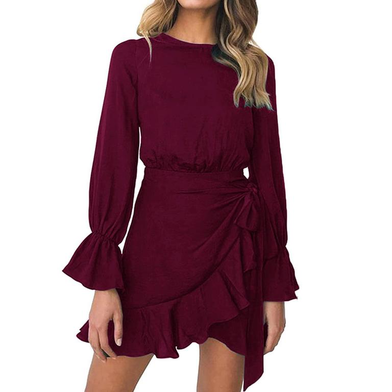 WEEPINLEE RUFFLE DRESS SZ S