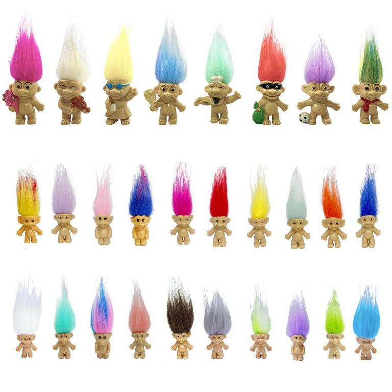 28 LUCKY MINI TROLL DOLLS