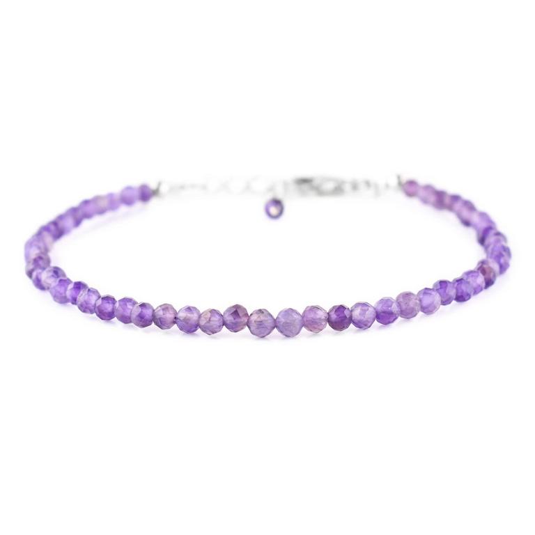 AMETHYST BRACELET 8IN