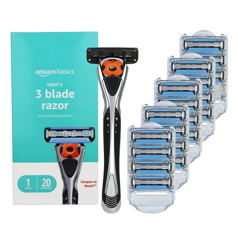 3-BLADE RAZOR W/ 20 CARTRIDGES 