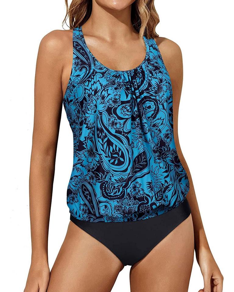YONIQUE TANKINI SET L BLUE