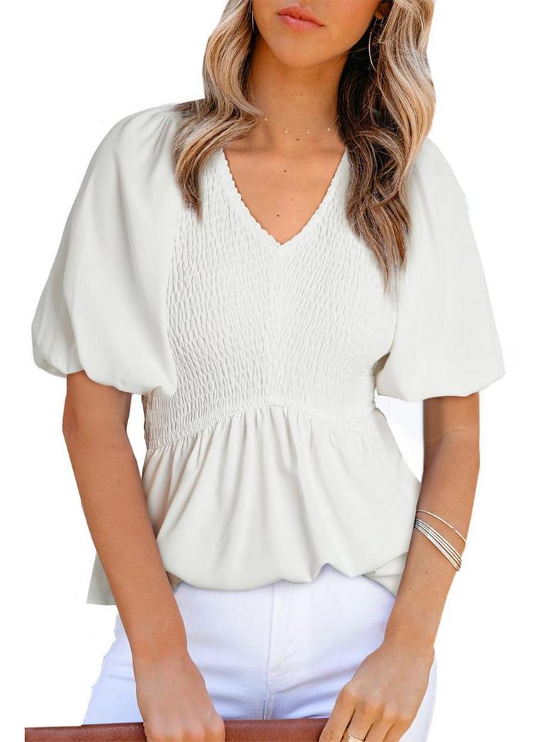 ACELITT PEPLUM TOP LG